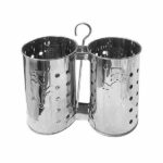 جا قاشقی دو قلو فلزی مدل هخامنش