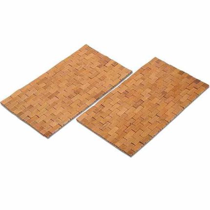 زیر قابلمه ای مهره ای بامبو مدل چهار گوش بزرگ