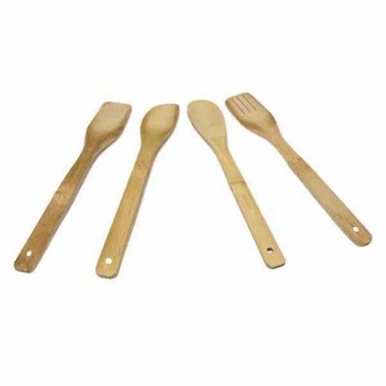 سرویس کفگیر و ملاقه 4 تکه بامبو