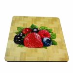 زیر قابلمه ای چوبی طرح میوه