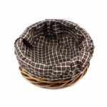 سبد نان و سبزی گرد حصیری کوچک