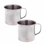 لیوان استیل دسته دار بزرگ