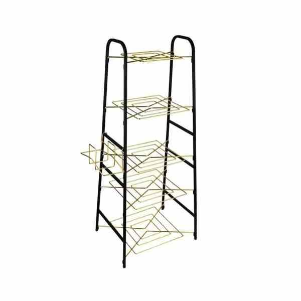 2184-01.jpg استند قابلمه 5 طبقه آیسل مشکی طلایی