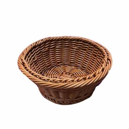 سبد حصیری سبزی گرد