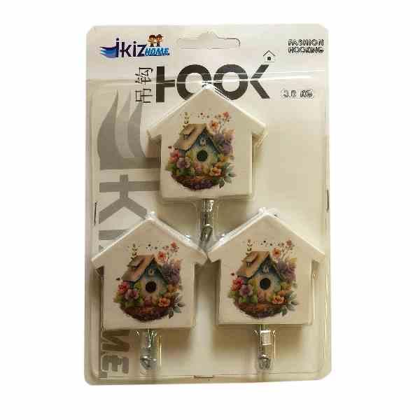 2586-03.jpg آویز چسبی بسته 3 عددی طرح کلبه