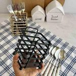 جا قاشقی تسمه ای کوچک مشکی بهساز فلز