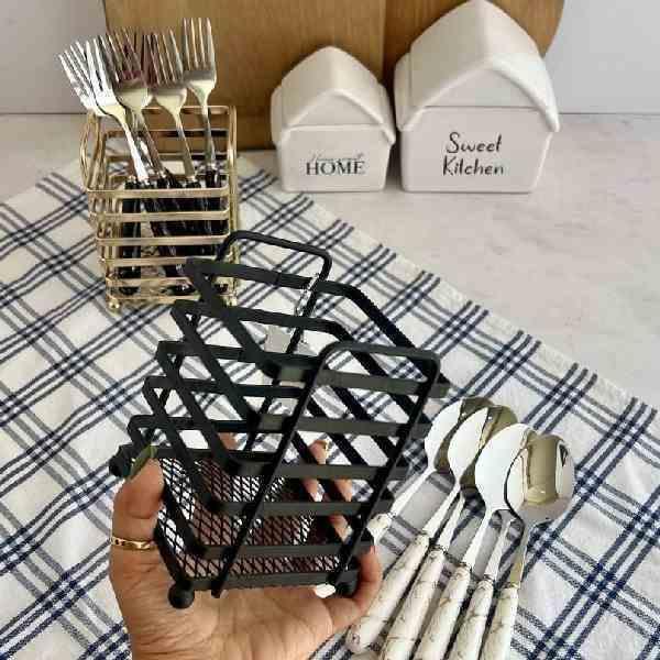 2707-03.jpg جا قاشقی تسمه ای کوچک مشکی بهساز فلز