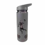 قمقمه پلاستیکی کاور دار طرح بسکتبالی