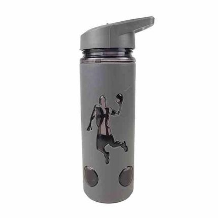 قمقمه پلاستیکی کاور دار طرح بسکتبالی