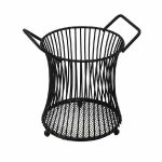 استند کفگیر و ملاقه کمر باریک فلزی دسته دار