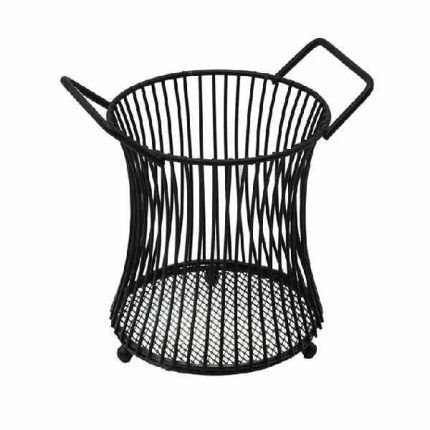 استند کفگیر و ملاقه کمر باریک فلزی دسته دار