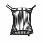 استند کفگیر و ملاقه کمر باریک فلزی دسته دار