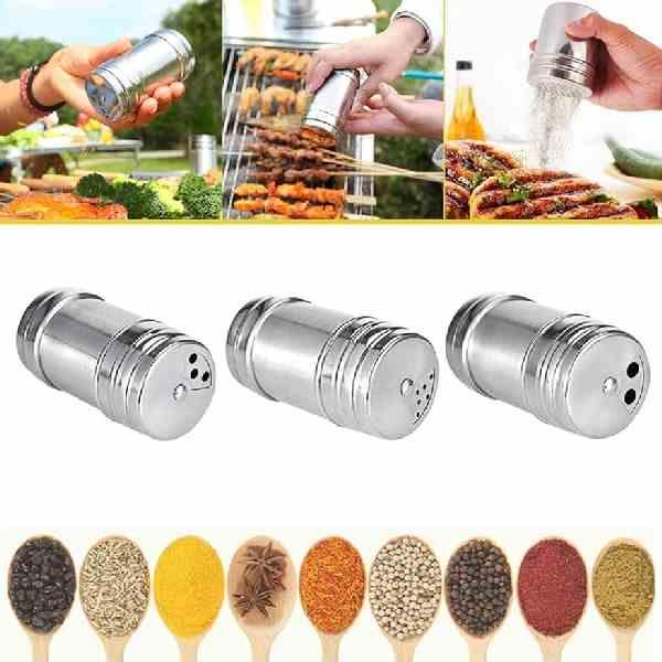 جا ادویه ای 3 عددی استیل