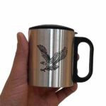 لیوان استیل درب دار دو جداره
